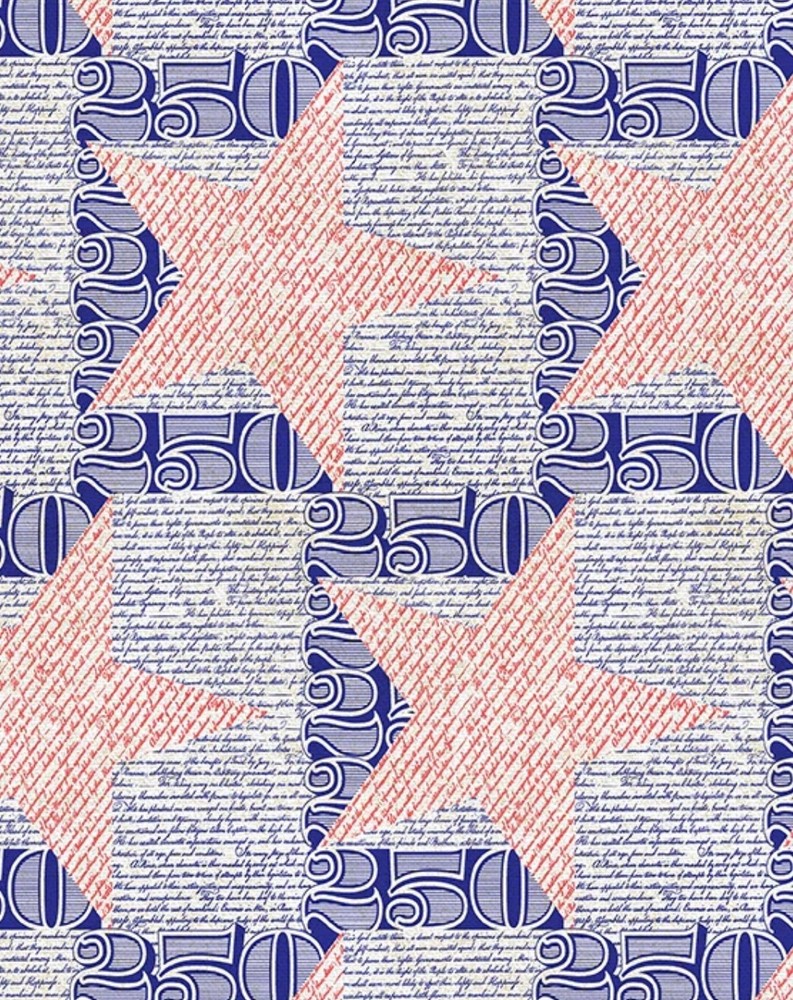 250 Years Of America•250 Stars, & Words Fabric! 1yd BTY•Cot•FastShi