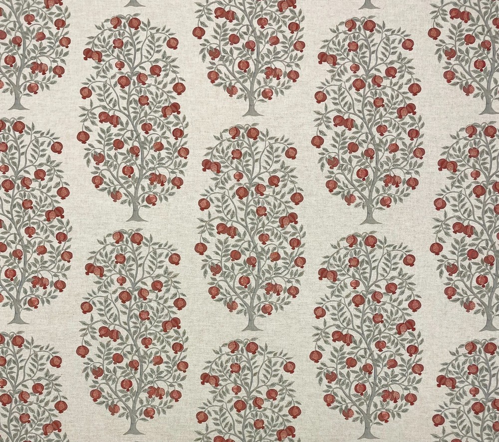 BALLARD DESIGNS ANITA POMEGRANATE FRUIT TREE MULTIUSE FABRIC BY THE YARD 54″W