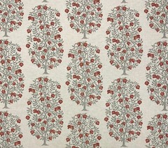 BALLARD DESIGNS ANITA POMEGRANATE FRUIT TREE MULTIUSE FABRIC BY THE YARD 54″W