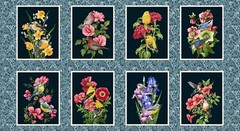 Garden Symphony Floral Panel On Cream by Jan Mott From Henry Glass 34 x 44″
