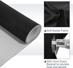 Suede Headliner Fabric 60″ Length X 40″ Width Foam Backed for Car Truck RV SUV I