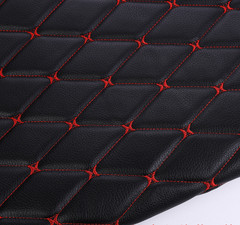 63” Quilted Faux Leather Foam Fabric Waterproof Car Upholstery Sewing Material