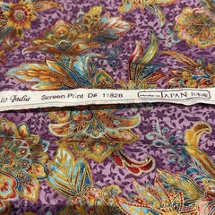 Robert Kauman Culture Club Passage To India Floral Cotton Quilting Fabric 18×44