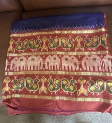 Fabric From India Lot Approximately 12lbs 18 Large Pieces Multicolor