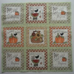Cotton Fabric Group B – Top Square Harvest Thyme 1 Piece 12 1/4″ L x 12 1/4″ W