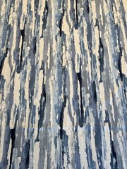 Blue Abstract Brush-Stroke Upholstery Fabric – 11 ft × 5 ft Continuous Cut (≈ 4.