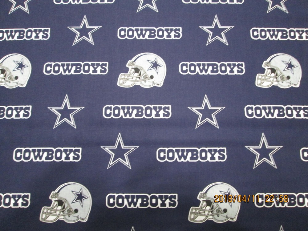 DALLAS COWBOYS NFL 58″ WIDE 100% COTTON 1 YARD PIECE BRAND NEW DESIGN