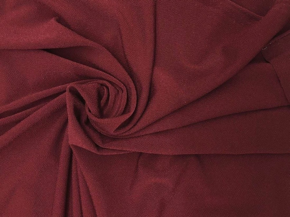 Rich Burgundy Crepe ITY Knit – Wonderful Soft Drape with Lightly Textured Hand