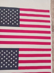 15 American Flags Approx 11.5 In X 7.5 Fabric May Have Stains