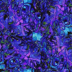 Evening Glow ~ 13 Fat Quarters ~ Black, Purple, Blue Butterfly Fabric