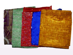 Women’s 10Pc Lot Vintage Art Silk Sari For Art & Craft Work Indian Saree Fabric