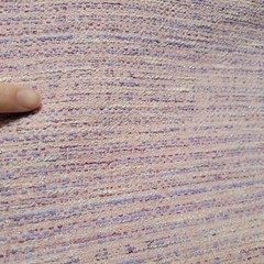 Pink Cotton Flat Boucle – Italy – Pastel Perfection for Spring!! (Also in Blue!)