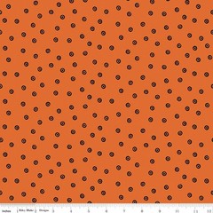 Dress Dots in Orange | Scary Scraps | Riley Blake