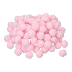 Pom Felt Balls Felting Fabric 2cm 20mm Pale Pink for Crafts DIY Pack of 100