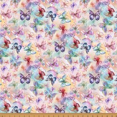 Flourish By Hoffman Fabrics – Pastel Butterflies #X5630-135