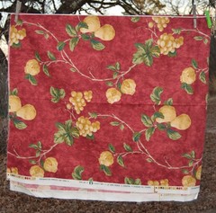 1.75 yards WAVERLY MISTRAL upholstery Fabric 100% Cotton dark Red Green 54″ w