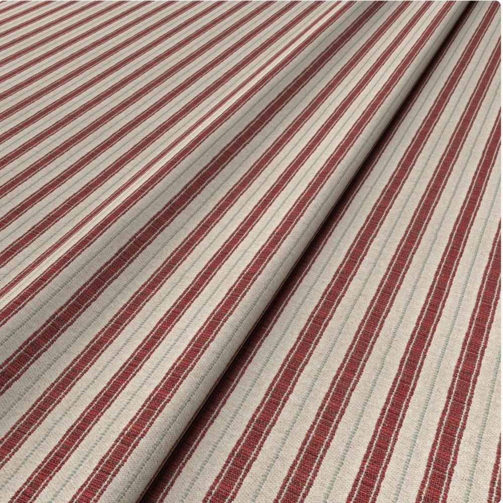 Penny Morrison Red Sketched Stripe Red fabric – 1 meter 39.37 inches