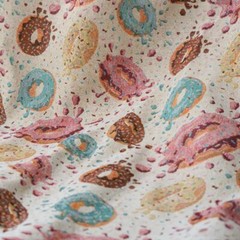 Vintage Donut Jacquard Tapestry Upholstery Decorative Art Fabric by the Yard DIY