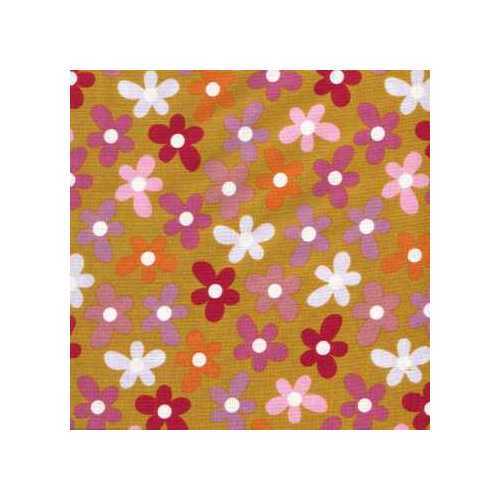 03412 Retro Daisy Gold – Cotton Quarter Yard