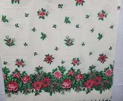 Wamsutta Hallmark Cards Christmas Tablecloth Fabric 1 Yard x 70 Inches wide