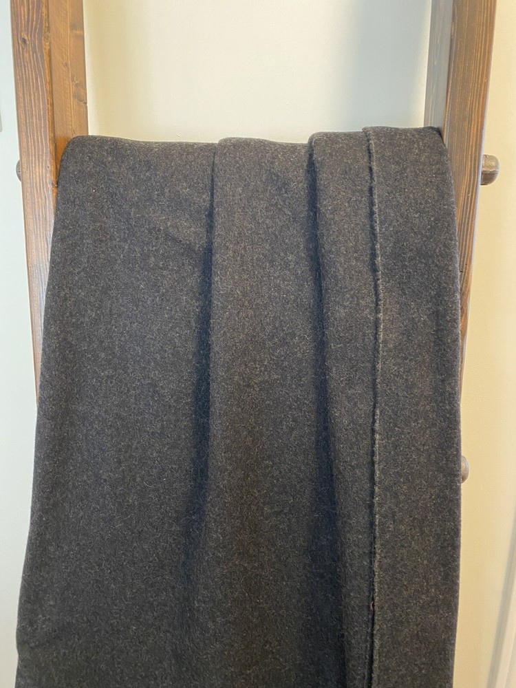 Soft Dark Gray Wool/Mohair Fabric