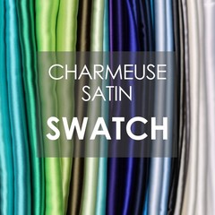 75 Colors Charmeuse Satin Fabric SWATCH 2×2