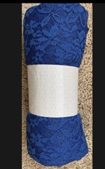 Stone harbor Blue floral 2 Yard +2 Yard Net Fabric Cut NEW