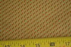 By 1/2 Yd, Rust, Green & Olive Tiny-Print Quilt Cotton, Andover/Jo Morton, B144