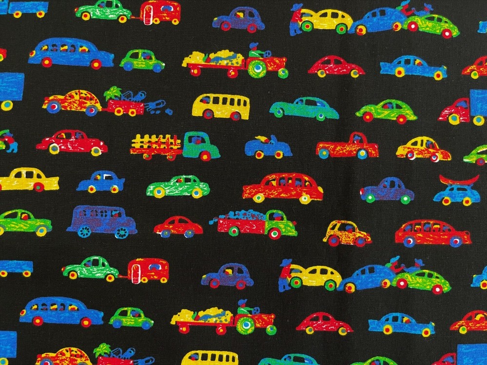 Cotton Quilt Fabric Toys Cars Princess Fabric INC. by 1/2 Yard