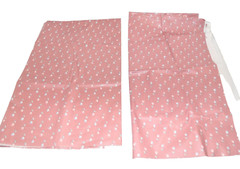 Vintage 2 Pc Stanley King Studio Pink Floral Fabric 54″ x 1 yd. 19″ 1 yd. 13″