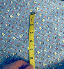 “Annie” Ditzy Florals & Dots on Blue by Judie Rothermel for Marcus Brothers BTFQ