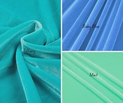 Stretch Velvet Fabric 4 Way Spandex Polyester 60 Inch Wide Soft Luxury