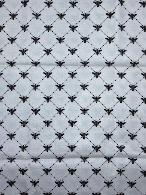 Bee Diamond Fabric by Loralie Designs Cotton 44″ BTY