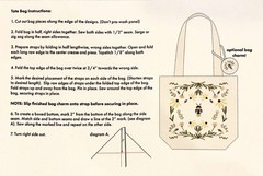 FIGO – Humblebee – 24.5″ Canvas Tote Panel – Cream