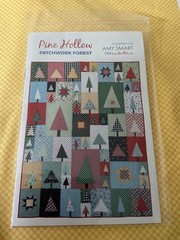Pine Hollow Patchwork Forest Quilt Pattern & 2 Half Yards of Moda Fabric-New!