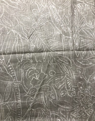 Two Piece Fabric Bundle – Simple Grey Patterns and Linen