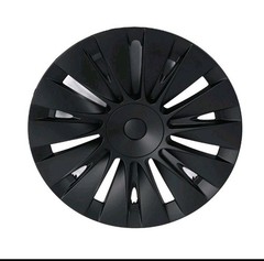 4pc 19-inch matte black wheel covers designed for the Tesla Model Y