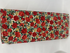 Christmas Red Floral Quilt Fabric Print by VIP for Cranston Print Works