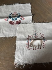 Vintage Folk Inspired Screen Printed Panels By Cranston Print Works