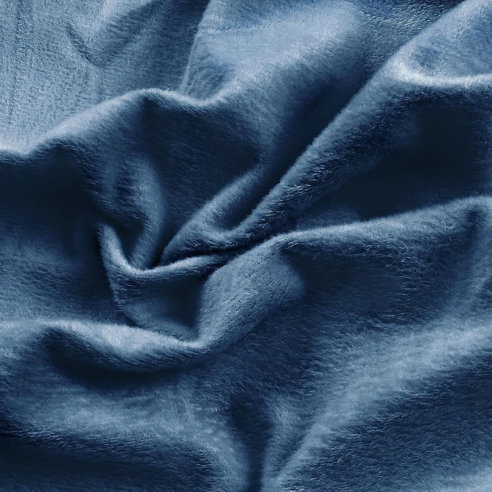 Minky Fabric by the Yard, 2 Yards X 60 Inch Wide Pre-Cut Minky Fleece Fabric Nav
