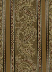 BTHY 18×43 Jinny Beyer Delhi Border Stripe RJR Fabrics 2015 Antique Gold Paisley