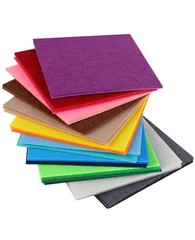 20 PCS Assorted Colors Felt Sheets 8×12 Inch 1mm Nonwoven Craft Fabric DIY