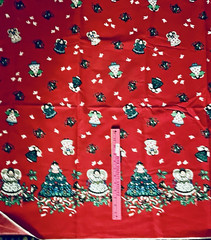 Hallmark Wamsutta Christmas Double Border Angels Xmas Trees & Doves BTHY 70″x18″