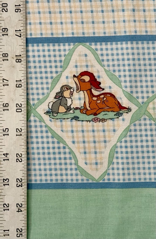 VINTAGE Bambi Border Fabric (Disney for Springs Creative) – BTY: 36” X 44”