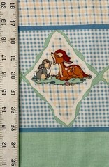 VINTAGE Bambi Border Fabric (Disney for Springs Creative) – BTY: 36” X 44”