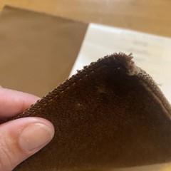Holly Hunt Big Dreams Velvet 100% Cotton 1605/08 Agent Fabric 11.5×11.5″ Brown