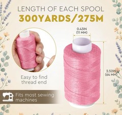 ilauke Sewing Thread, 36 Color 300 Yards per Spools 250 yards, 36 colors