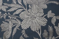 Kravet Clarke Clarke Fabric Remnant 26″x26″ Pattern “Hollyhurst” Color Denim