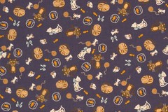 Cat Cats Heaven Goldfish Mice Wool Printed Poly Cotton Fabric – SUMMER SALE