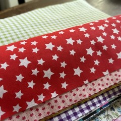 Lot Of 50 10”x10” Squares Fabric New Perfect For Crafts